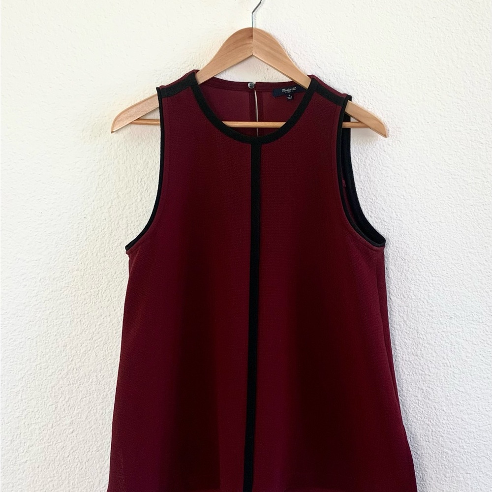 Madewell Wine Tone Sleeveless Top Size S - Picture 8 of 8